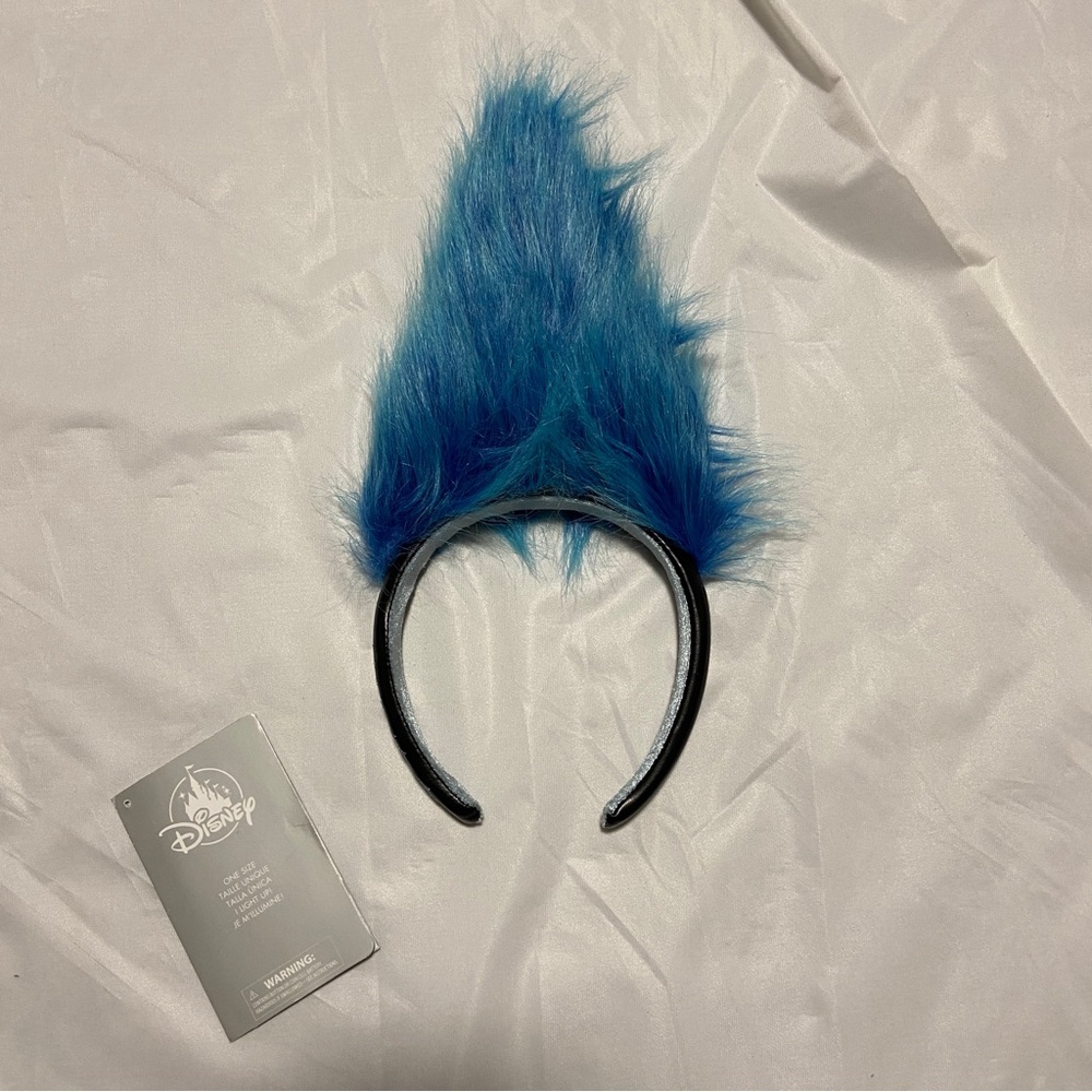 Hades costume blue flaming hair headband